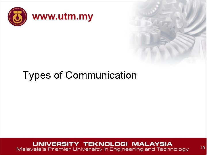 Types of Communication 10 
