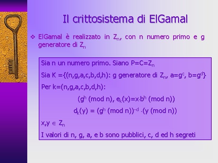 I Cifrari A Chiave Pubblica Introduzione Alle Curve