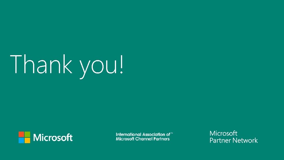 Thank you! Thank you!