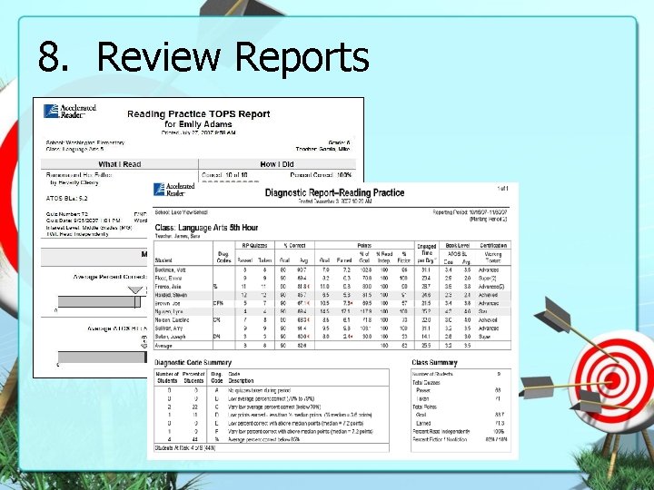 8. Review Reports 