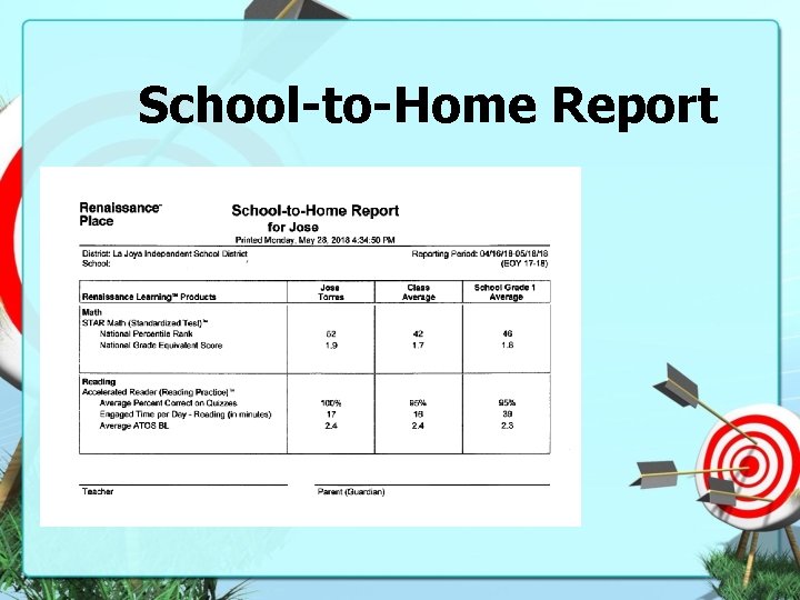 School-to-Home Report 