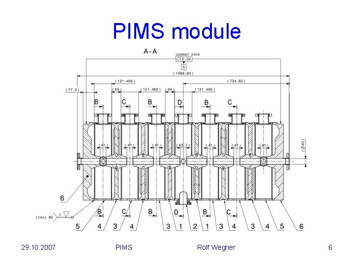 PIMS module 29. 10. 2007 PIMS Rolf Wegner 6 