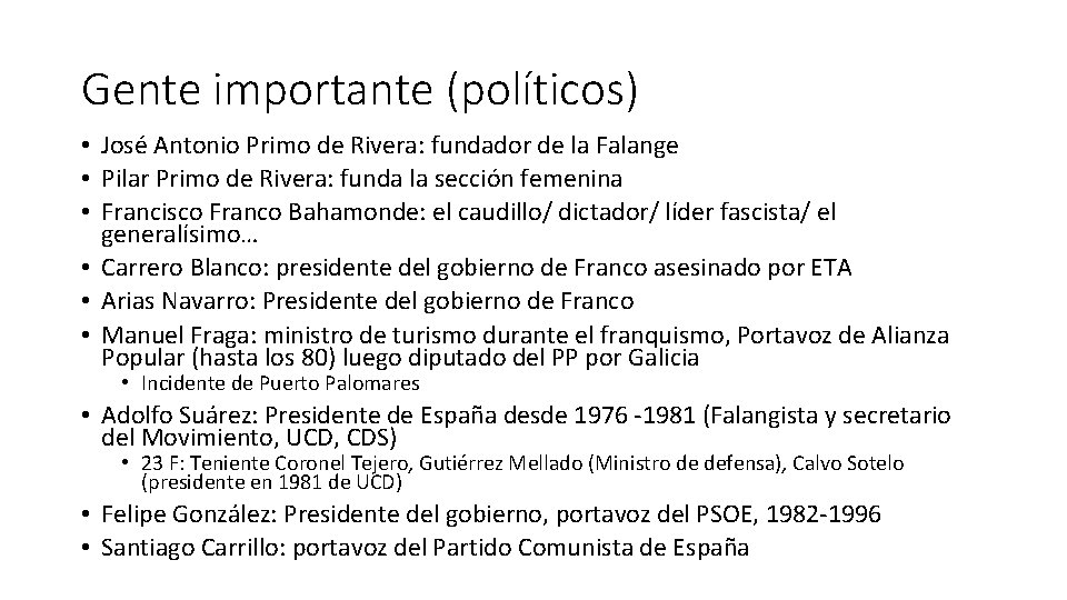 Gente importante (políticos) • José Antonio Primo de Rivera: fundador de la Falange •