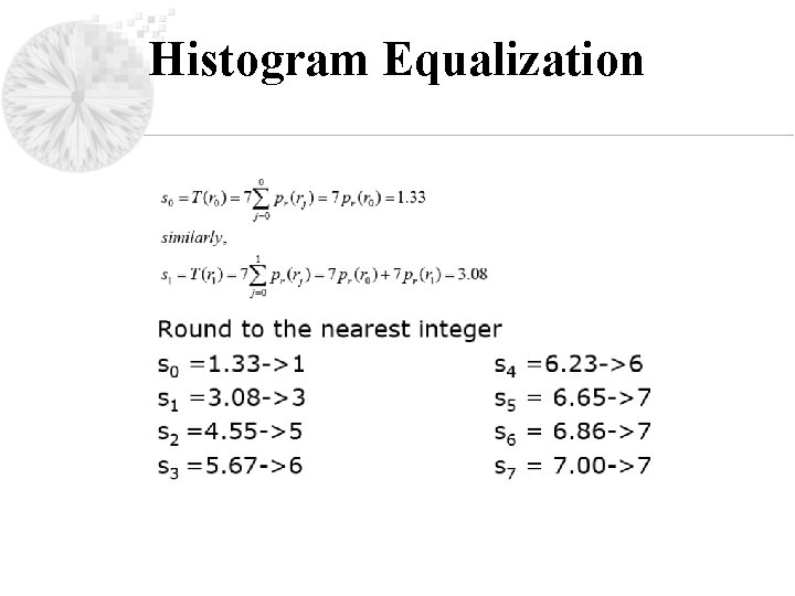 Histogram Equalization 