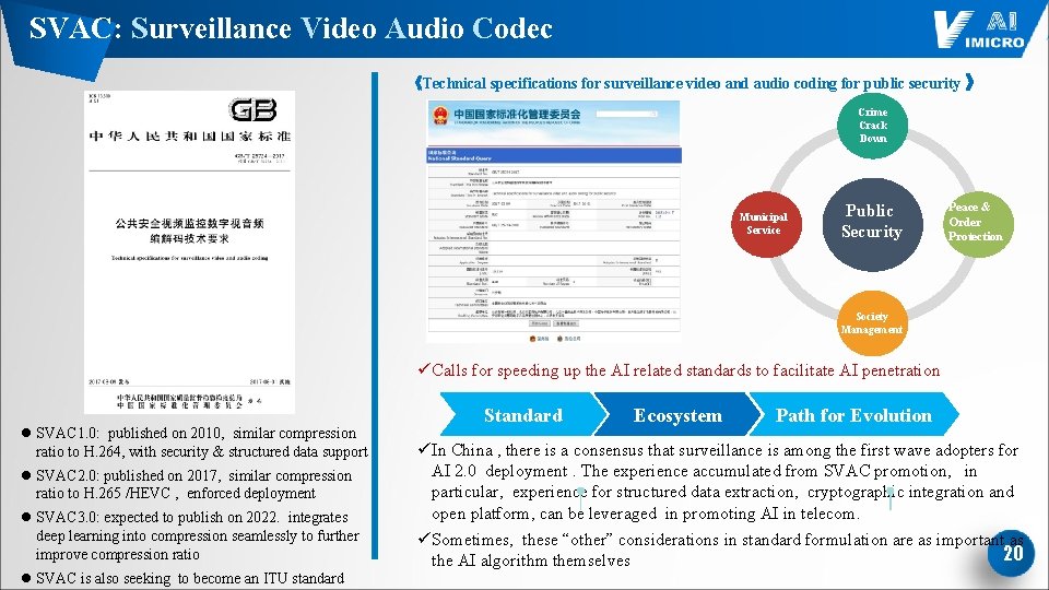 SVAC: Surveillance Video Audio Codec 《Technical specifications for surveillance video and audio coding for