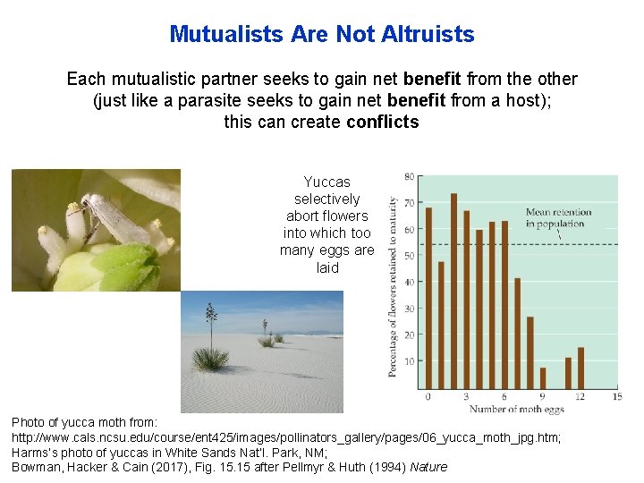 Mutualists Are Not Altruists Each mutualistic partner seeks to gain net benefit from the