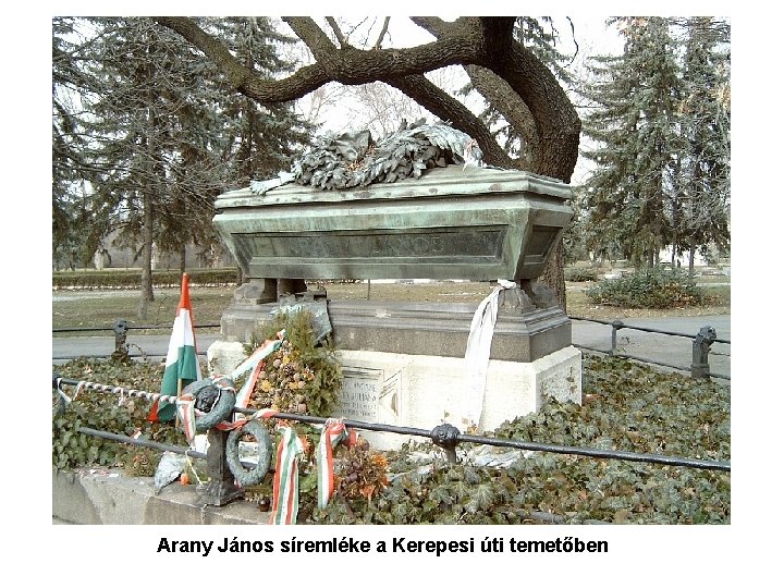 Arany János síremléke a Kerepesi úti temetőben 