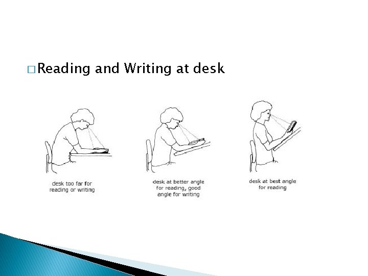 � Reading and Writing at desk 