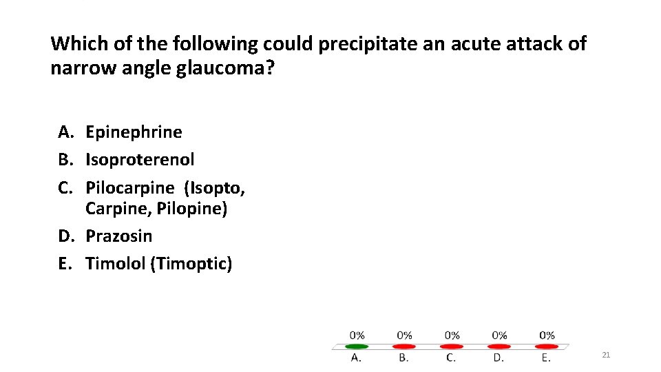 Which of the following could precipitate an acute attack of narrow angle glaucoma? A.