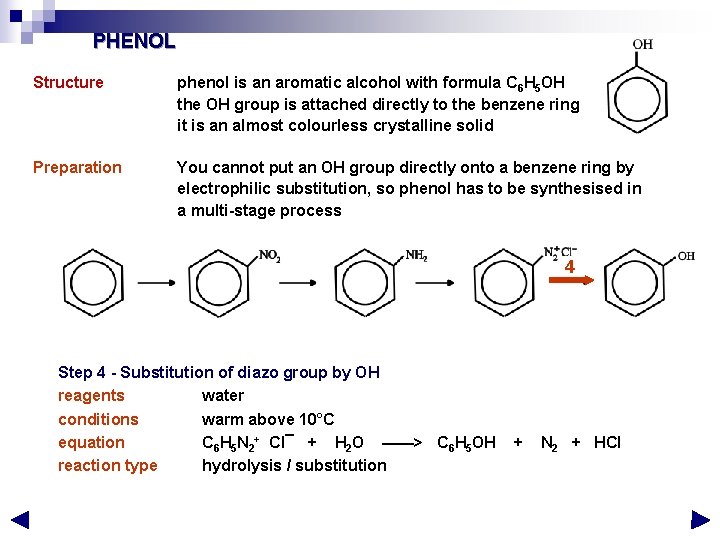 PHENOL Structure phenol is an aromatic alcohol with formula C 6 H 5 OH