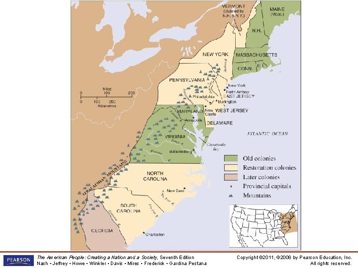 Restoration Colonies: New York, the Jerseys, Pennsylvania, and the Carolinas The American People: Creating
