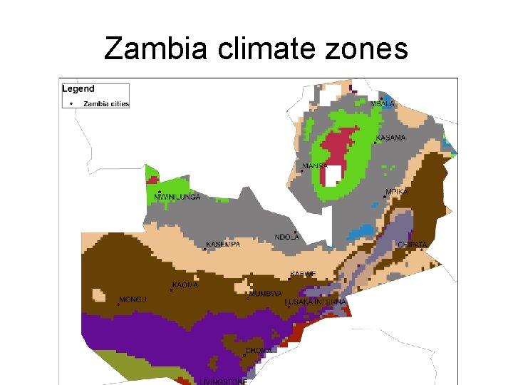 Zambia climate zones 