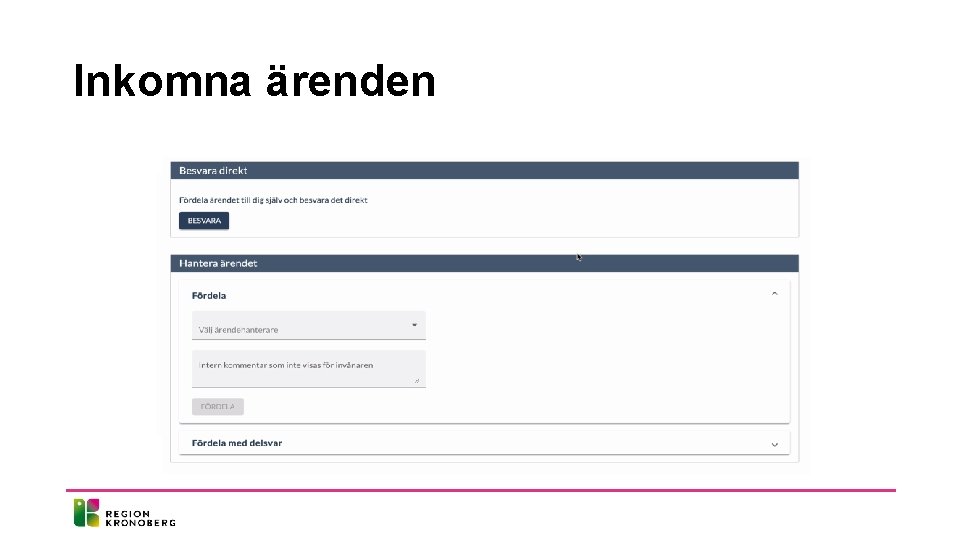 Inkomna ärenden 