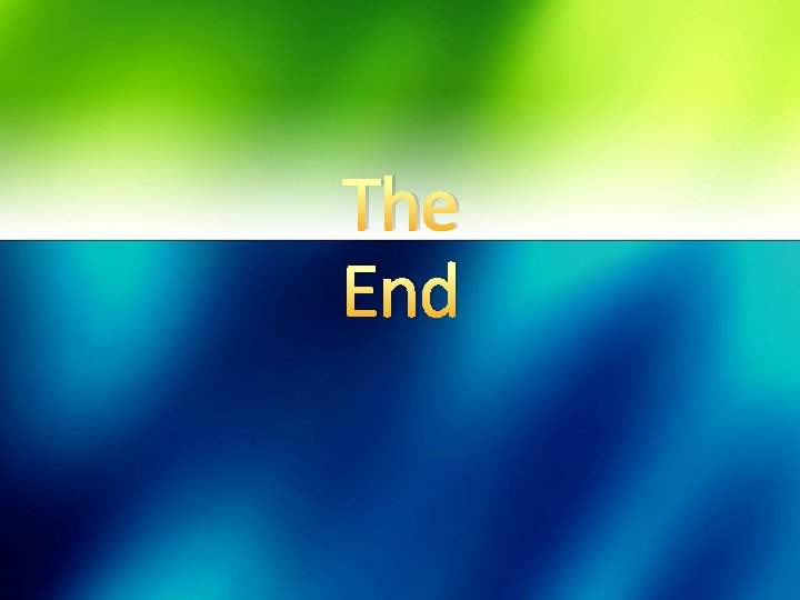 The End 