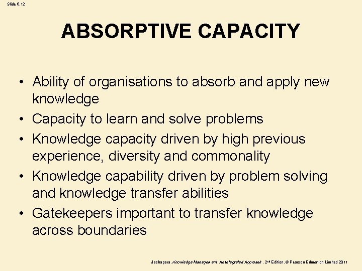Slide 5 1 WELCOME Chapter 5 ORGANISATIONAL LEARNING