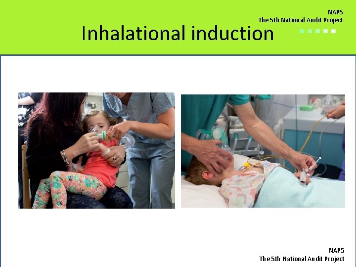 NAP 5 The 5 th National Audit Project Inhalational induction ■■■■■ NAP 5 The