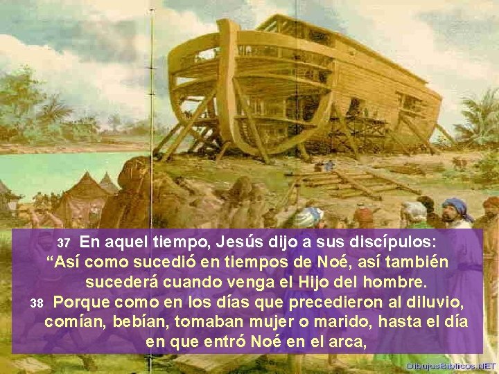 En aquel tiempo, Jesús dijo a sus discípulos: “Así como sucedió en tiempos de