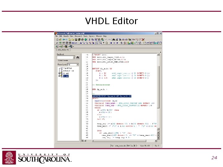 VHDL Editor 24 