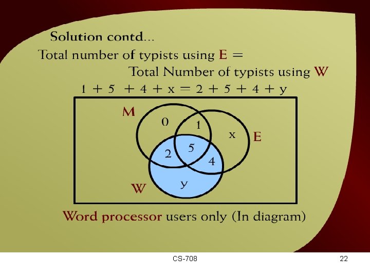 Solution Continued – (10 - 10) CS-708 22 