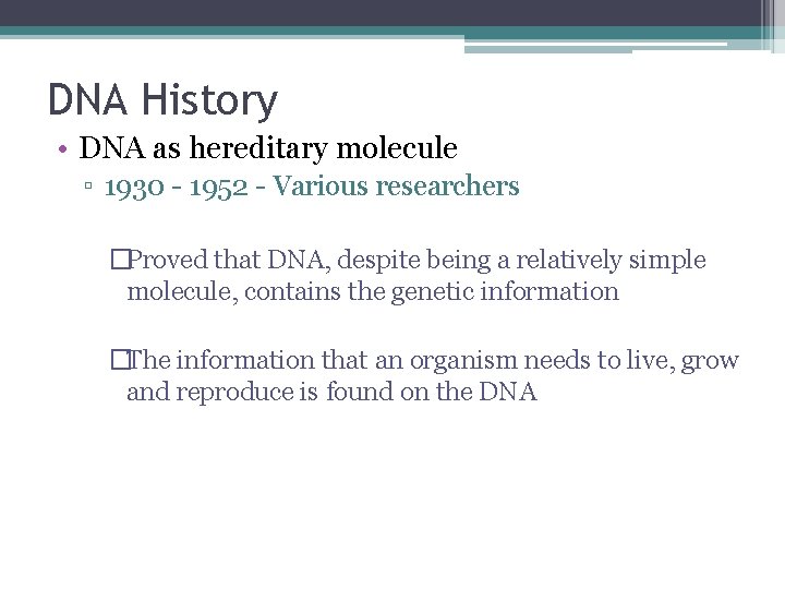 What is DNA DNA History Discovery 1869 Friedrich