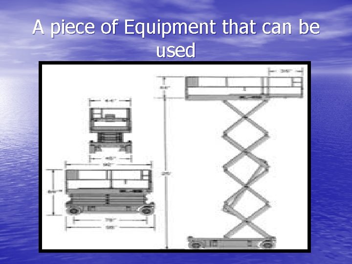 A piece of Equipment that can be used A piece of Equipment that can be used
