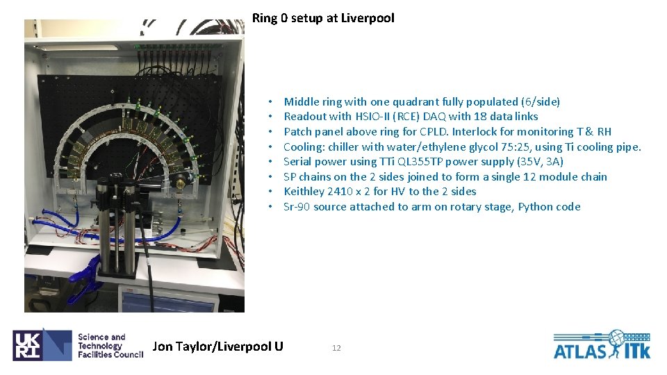 Ring 0 setup at Liverpool • • Jon Taylor/Liverpool U Middle ring with one