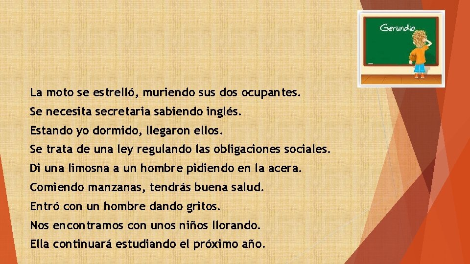 La moto se estrelló, muriendo sus dos ocupantes. Se necesita secretaria sabiendo inglés. Estando