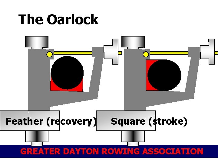 The Oarlock Feather (recovery) Square (stroke) GREATER DAYTON ROWING ASSOCIATION 