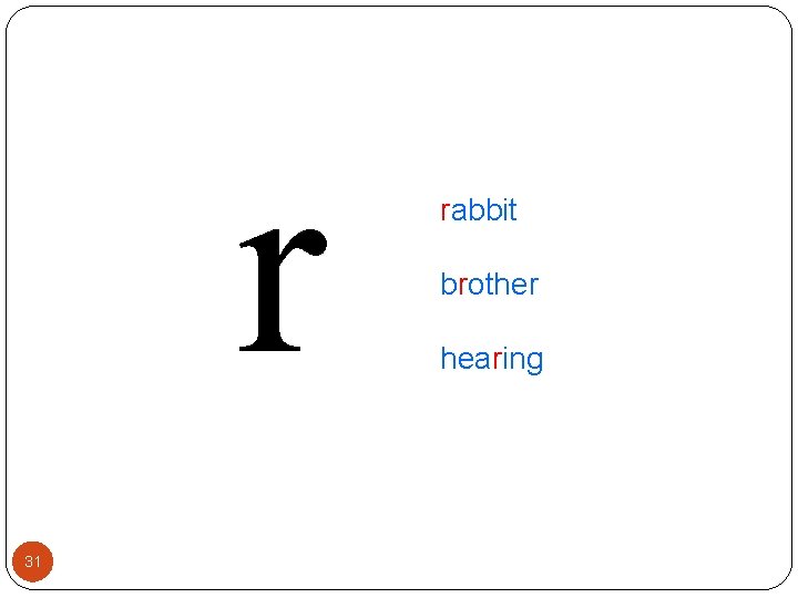 r 31 rabbit brother hearing 