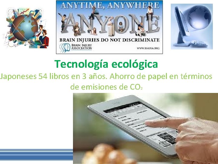 Tecnología ecológica Japoneses 54 libros en 3 años. Ahorro de papel en términos de