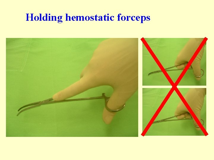 Holding hemostatic forceps Holding hemostatic forceps