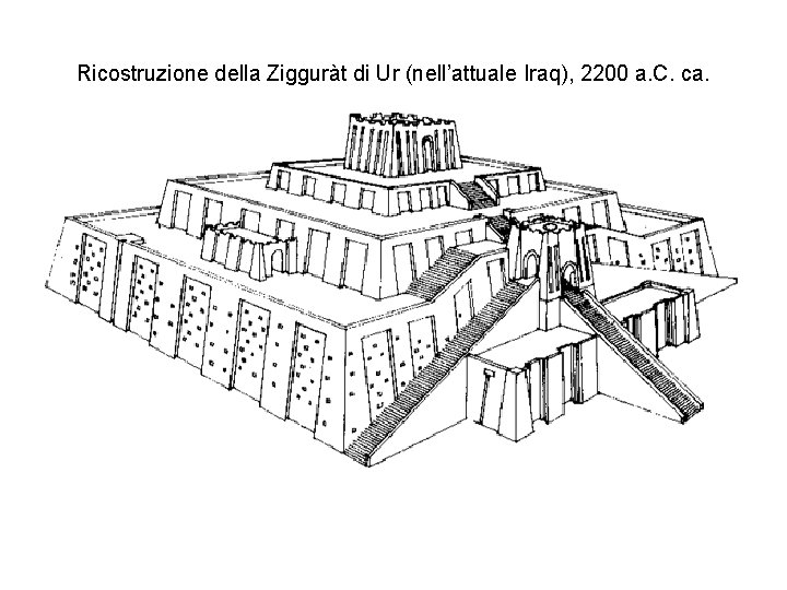 Ricostruzione della Zigguràt di Ur (nell’attuale Iraq), 2200 a. C. ca. 