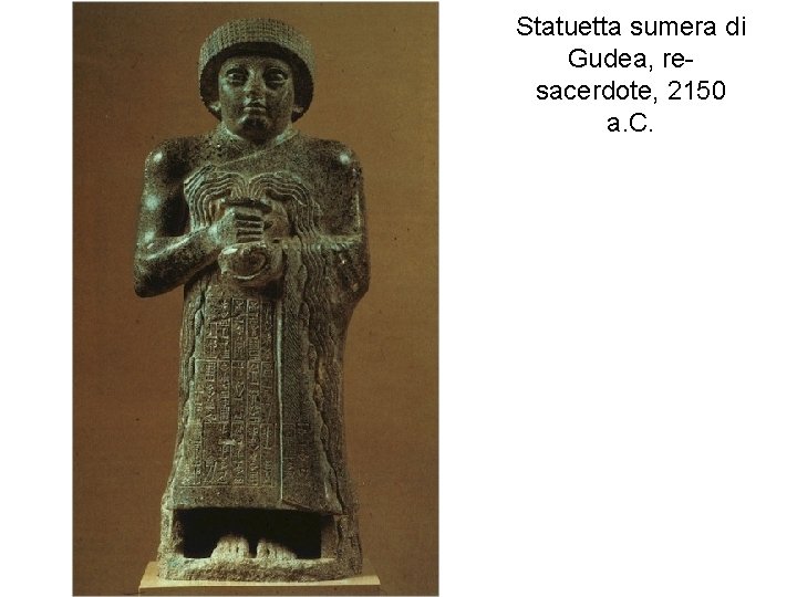 Statuetta sumera di Gudea, resacerdote, 2150 a. C. 