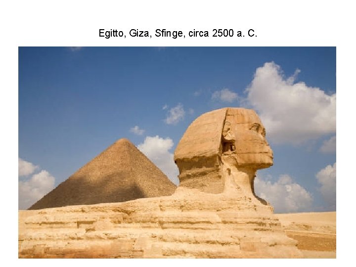 Egitto, Giza, Sfinge, circa 2500 a. C. 