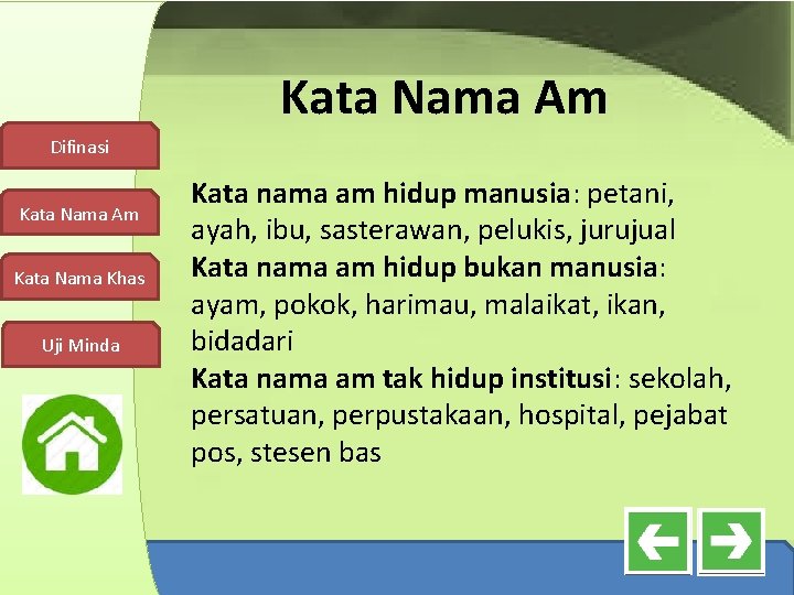 Kata Nama Am Difinasi Kata Nama Am Kata Nama Khas Uji Minda Kata nama