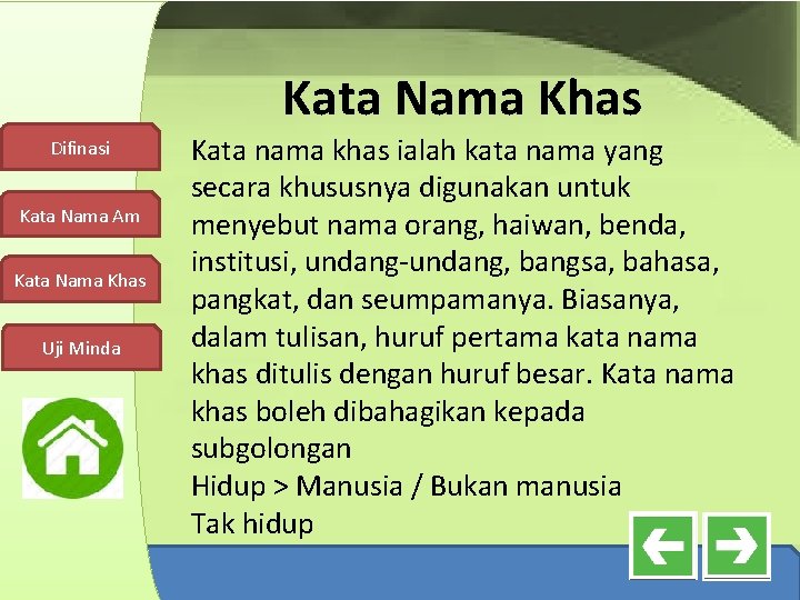 Kata Nama Khas Difinasi Kata Nama Am Kata Nama Khas Uji Minda Kata nama