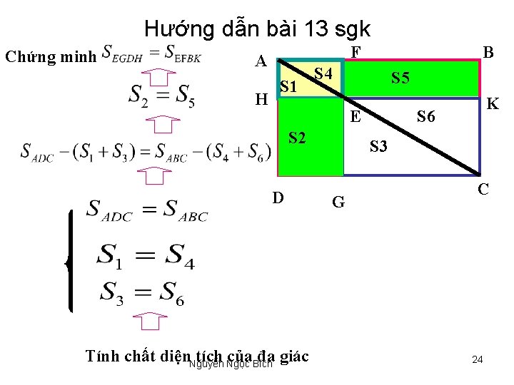 Hướng dẫn bài 13 sgk Chứng minh F A H S 1 B S
