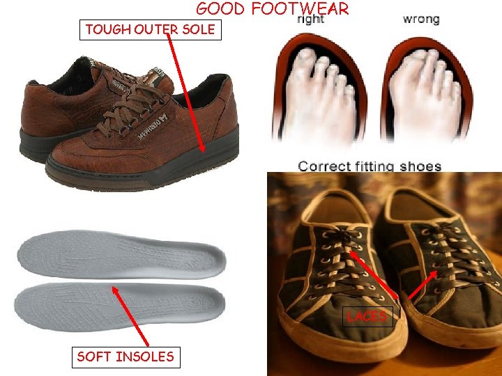GOOD FOOTWEAR TOUGH OUTER SOLE LACES SOFT INSOLES 