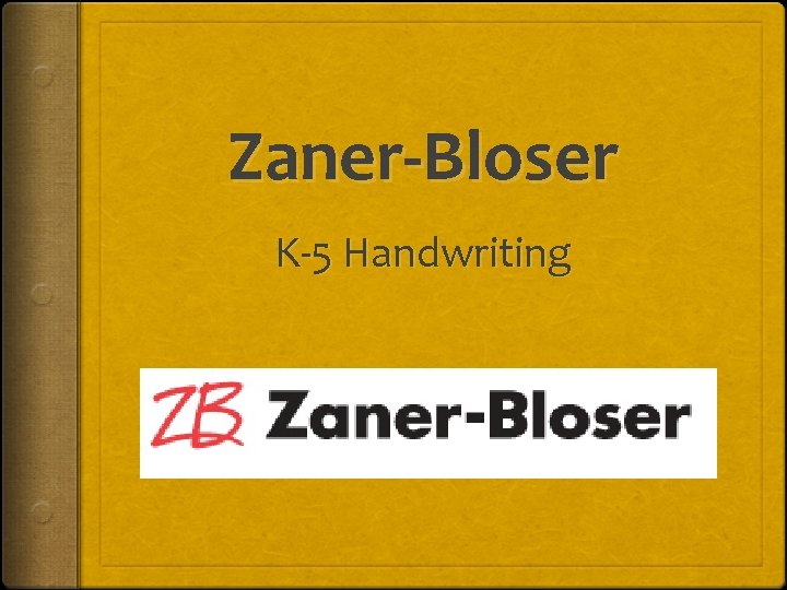 Zaner-Bloser K-5 Handwriting 