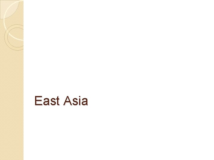 East Asia 