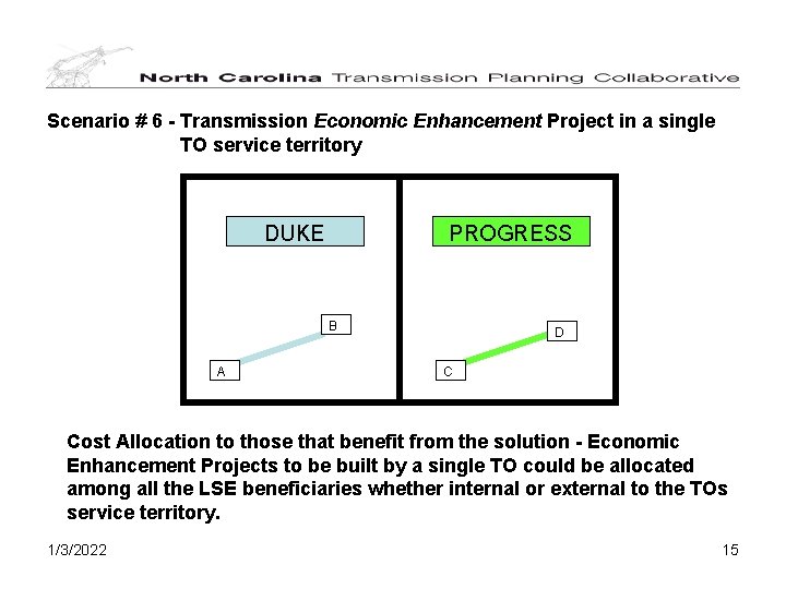 Scenario # 6 - Transmission Economic Enhancement Project in a single TO service territory