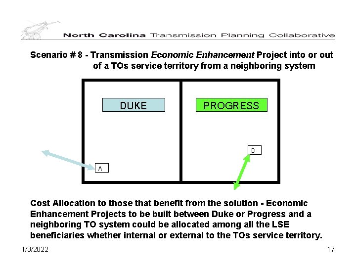 Scenario # 8 - Transmission Economic Enhancement Project into or out of a TOs