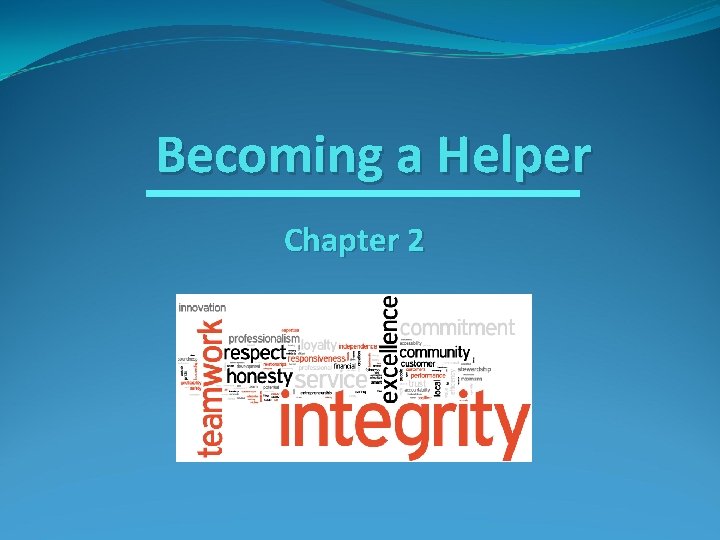 Becoming a Helper Chapter 2 