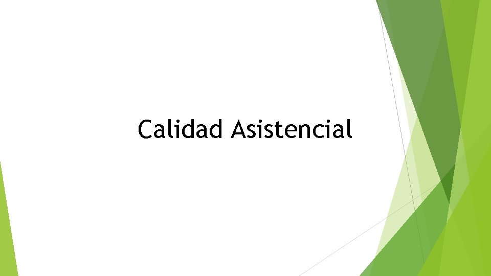 Calidad Asistencial 