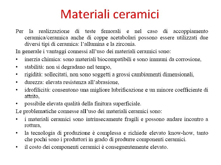 Materiali ceramici 