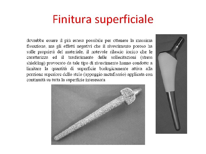 Finitura superficiale 