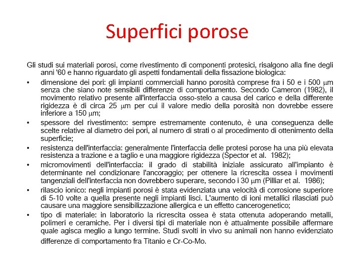 Superfici porose 