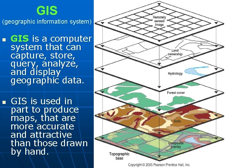 GIS (geographic information system) n n GIS is a computer system that can capture, GIS (geographic information system) n n GIS is a computer system that can capture,