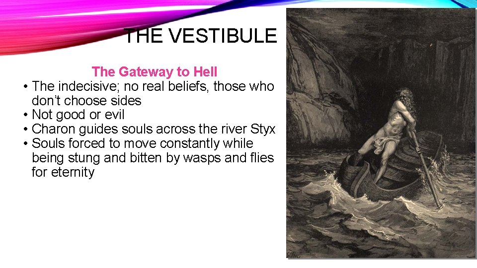 THE VESTIBULE • • The Gateway to Hell The indecisive; no real beliefs, those