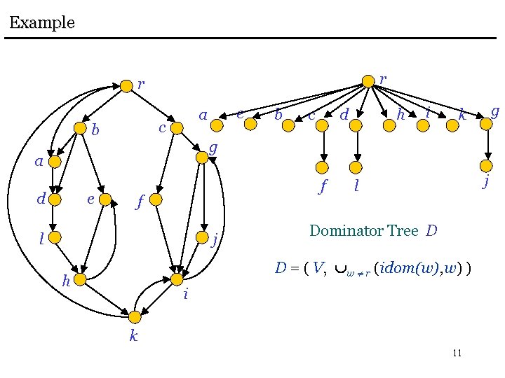 Example r r c b b c d h i g k g a